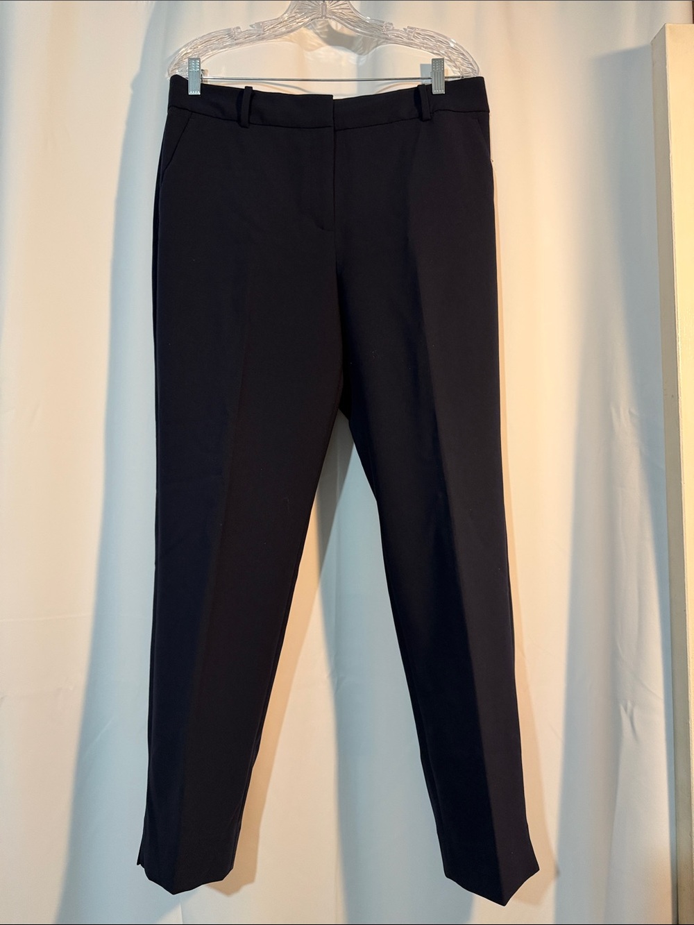 Talbots Hampshire Ankle Pant Curvy Navy Slim Ankle Office Wear Pants SZ12 B5